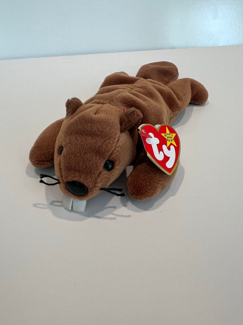 Ty Beanie Baby 1995 Bucky the Beaver PVC Pellets Retired JL